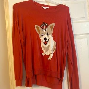 Time and Tru -queen corgi sweater-xl